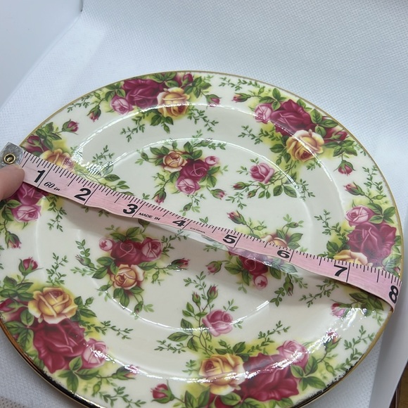 SALAD / DESERT PLATE RARE 1999 ROYAL ALBERT CHINA OLD COUNTRY ROSES CLASIC III - Picture 5 of 9